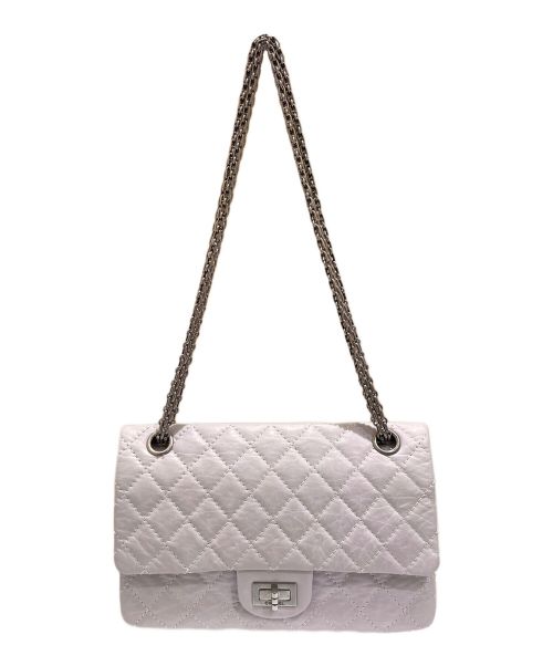 CHANEL（シャネル）CHANEL (シャネル) マトラッセ2.55ショルダーバッグ 25 ホワイト サイズ:25の古着・服飾アイテム