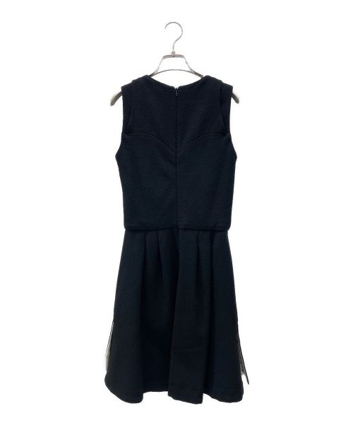 CHANEL（シャネル）CHANEL (シャネル) シルク混ウールワンピース ブラック サイズ:36の古着・服飾アイテム
