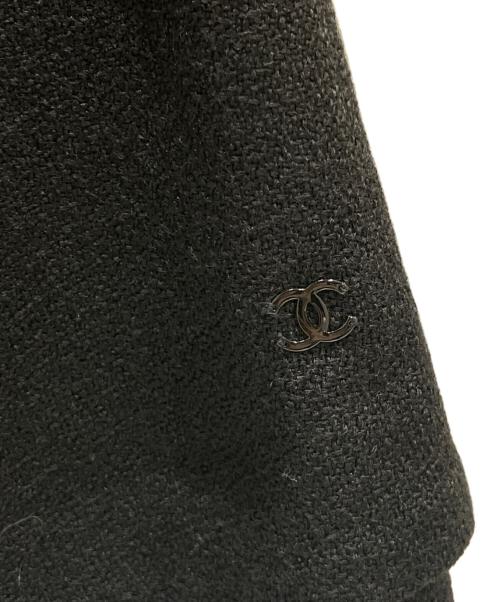 CHANEL（シャネル）CHANEL (シャネル) シルク混ウールワンピース ブラック サイズ:36の古着・服飾アイテム