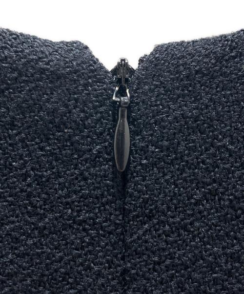 CHANEL（シャネル）CHANEL (シャネル) シルク混ウールワンピース ブラック サイズ:36の古着・服飾アイテム