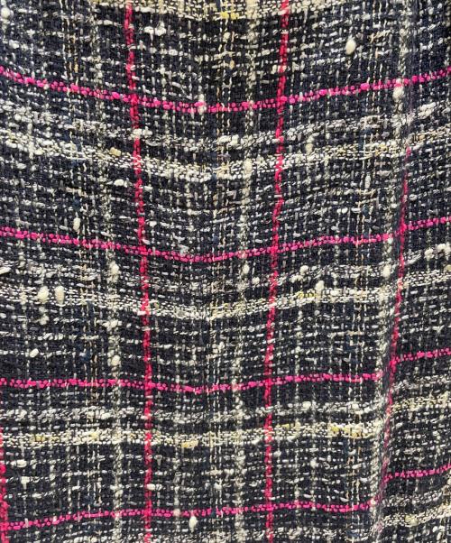 CHANEL（シャネル）CHANEL (シャネル) ツイードキャミソールワンピース グレー×ピンク サイズ:36の古着・服飾アイテム