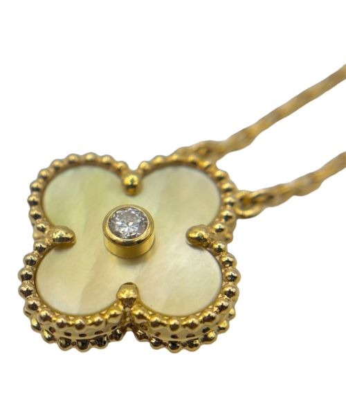 VAN CLEEF & ARPELS（ヴァンクリーフ＆アーペル）VAN CLEEF & ARPELS (ヴァンクリーフ＆アーペル) ヴィンテージ アルハンブラ ネックレス 1Pダイヤ ゴールデンシェル サイズ:ヴィンテージの古着・服飾アイテム
