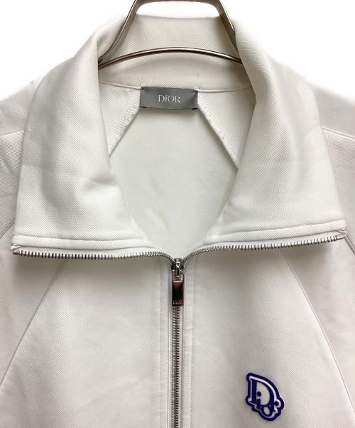 Dior（ディオール）Dior (ディオール) ロゴワッペンジップアップジャケット ホワイト サイズ:Lの古着・服飾アイテム