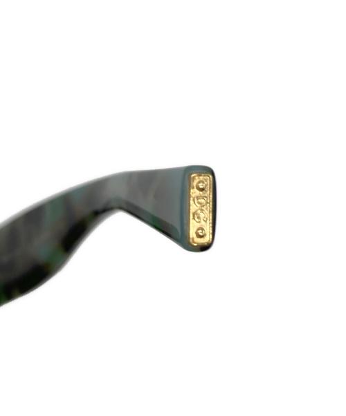 DOLCE & GABBANA（ドルチェ＆ガッバーナ）DOLCE & GABBANA (ドルチェ＆ガッバーナ) レオパードサングラス グリーン サイズ:52▢20　140の古着・服飾アイテム