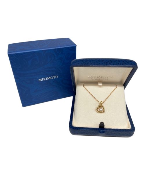 MIKIMOTO（ミキモト）MIKIMOTO (ミキモト) オープンハート 1Pパール K18YGネックレス ゴールドの古着・服飾アイテム