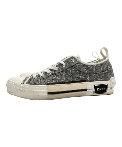 Dior（ディオール）Dior (ディオール) B23 Low-Top Sneaker Oblique Jacquard グレー×ホワイト サイズ:42の古着・服飾アイテム