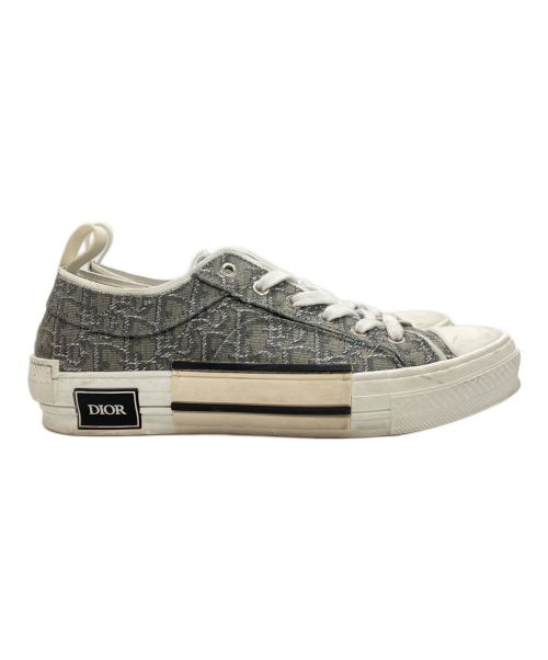 Dior（ディオール）Dior (ディオール) B23 Low-Top Sneaker Oblique Jacquard グレー×ホワイト サイズ:42の古着・服飾アイテム