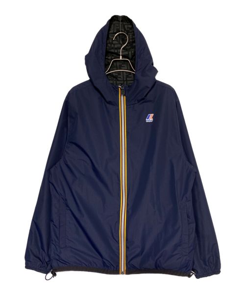 FENDI（フェンディ）FENDI (フェンディ) K-WAY (ケイウェイ) ズッカ柄ナイロンジャケット ブラック サイズ:Mの古着・服飾アイテム