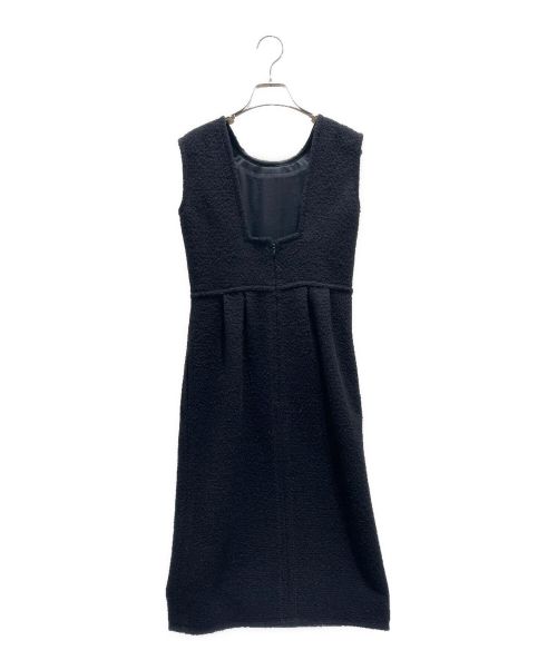 CHANEL（シャネル）CHANEL (シャネル) スターココマークボタンツイードワンピース ブラック サイズ:34の古着・服飾アイテム