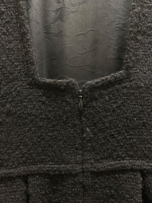 CHANEL（シャネル）CHANEL (シャネル) スターココマークボタンツイードワンピース ブラック サイズ:34の古着・服飾アイテム