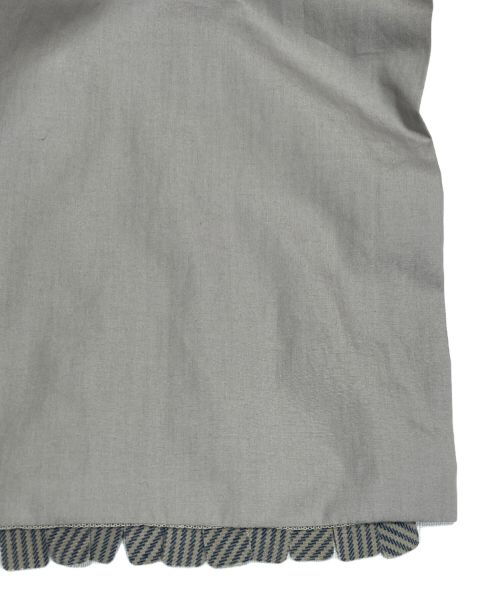 CHANEL（シャネル）CHANEL (シャネル) ストライプフリルジレベスト ブルー×グレー サイズ:38の古着・服飾アイテム