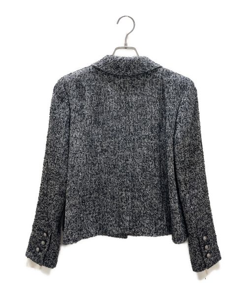 CHANEL（シャネル）CHANEL (シャネル) カフスレイヤードツイードセットアアップ グレー サイズ:34/38の古着・服飾アイテム