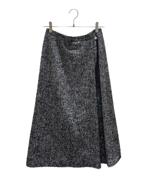 CHANEL（シャネル）CHANEL (シャネル) カフスレイヤードツイードセットアアップ グレー サイズ:34/38の古着・服飾アイテム