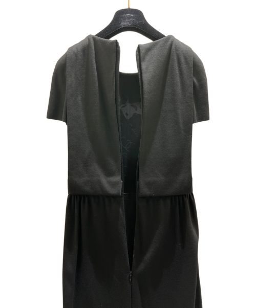 CHANEL（シャネル）CHANEL (シャネル) グリポワボタンショートスリーブドレス ブラック サイズ:36の古着・服飾アイテム