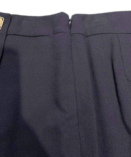 CHANEL（シャネル）CHANEL (シャネル) グリポワストレートパンツ ブラック サイズ:36の古着・服飾アイテム