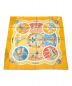 HERMES (エルメス) カレ90 BELLES AMURES 帆の美学 イエロー サイズ:90：22000円