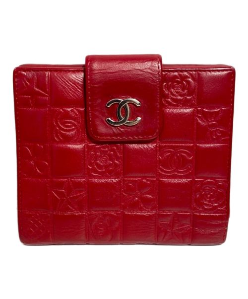 CHANEL（シャネル）CHANEL (シャネル) 2つ折り財布 レッド サイズ:-の古着・服飾アイテム