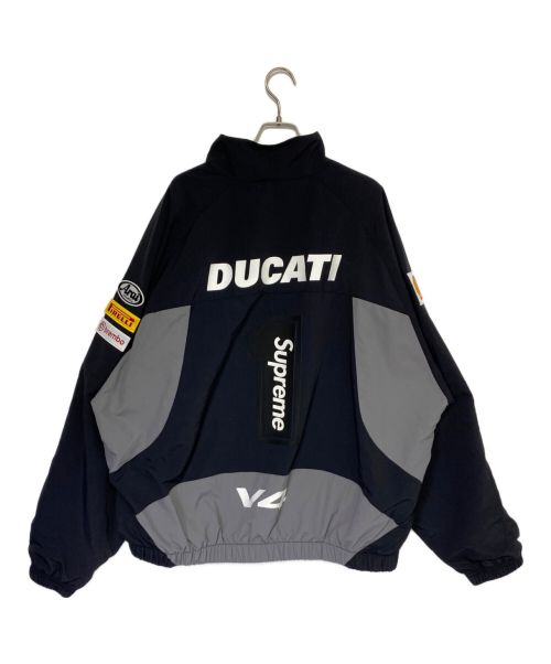 SUPREME（シュプリーム）SUPREME (シュプリーム) DUCATI (ドゥカティ) Track Jacket ブラック×グレー サイズ:XLの古着・服飾アイテム