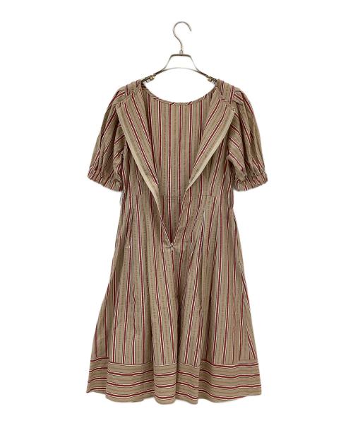 BLUE LABEL CRESTBRIDGE（ブルーレーベルクレストブリッジ）BLUE LABEL CRESTBRIDGE (ブルーレーベルクレストブリッジ) ブラウスワンピース ベージュ サイズ:36 未使用品の古着・服飾アイテム