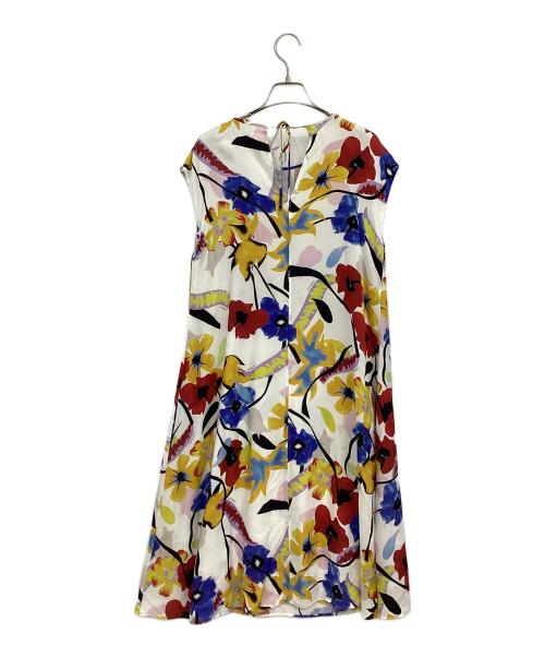 J&M DAVIDSON（ジェイ＆エム デヴィッドソン）J&M DAVIDSON (ジェイ＆エム デヴィッドソン) ブラウスワンピース マルチカラー サイズ:6の古着・服飾アイテム