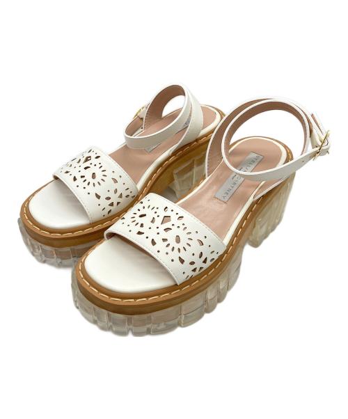 STELLA McCARTNEY（ステラマッカートニー）STELLA McCARTNEY (ステラマッカートニー) クリアソールサンダル ホワイト サイズ:37の古着・服飾アイテム