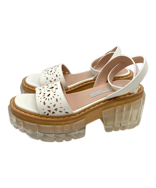 STELLA McCARTNEY（ステラマッカートニー）STELLA McCARTNEY (ステラマッカートニー) クリアソールサンダル ホワイト サイズ:37の古着・服飾アイテム