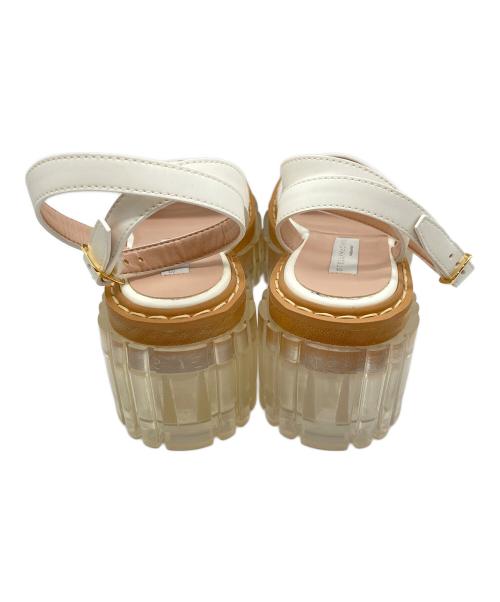 STELLA McCARTNEY（ステラマッカートニー）STELLA McCARTNEY (ステラマッカートニー) クリアソールサンダル ホワイト サイズ:37の古着・服飾アイテム