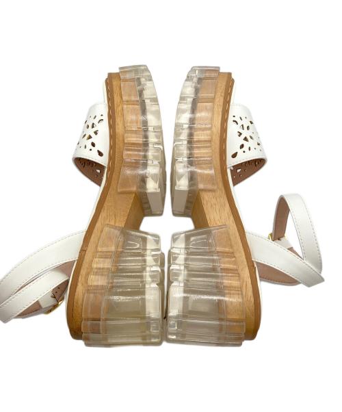 STELLA McCARTNEY（ステラマッカートニー）STELLA McCARTNEY (ステラマッカートニー) クリアソールサンダル ホワイト サイズ:37の古着・服飾アイテム