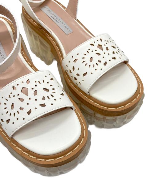 STELLA McCARTNEY（ステラマッカートニー）STELLA McCARTNEY (ステラマッカートニー) クリアソールサンダル ホワイト サイズ:37の古着・服飾アイテム