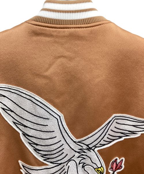 OFFWHITE（オフホワイト）OFFWHITE (オフホワイト) 刺繍ワッペンスタジャン ブラウン サイズ:40の古着・服飾アイテム