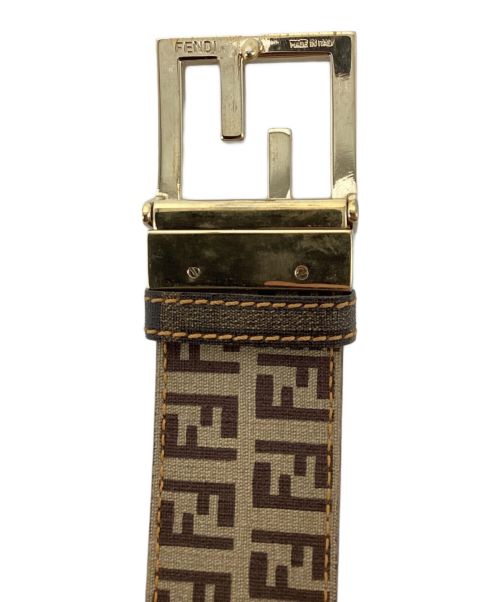 FENDI（フェンディ）FENDI (フェンディ) ズッカ柄ベルト ブラウンの古着・服飾アイテム
