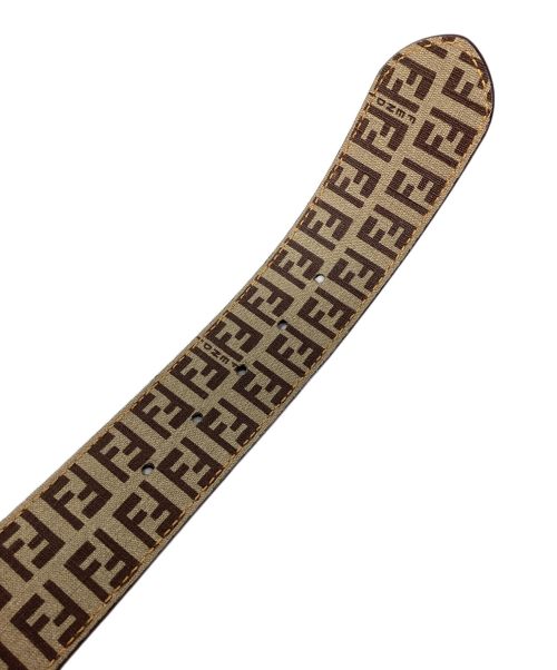 FENDI（フェンディ）FENDI (フェンディ) ズッカ柄ベルト ブラウンの古着・服飾アイテム