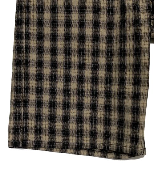 SUPREME（シュプリーム）SUPREME (シュプリーム) Plaid Baggy Short ブラック×ベージュ サイズ:36の古着・服飾アイテム