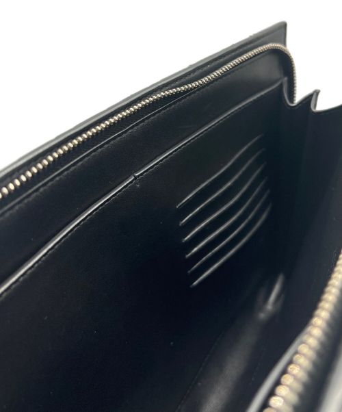 BOTTEGA VENETA（ボッテガベネタ）BOTTEGA VENETA (ボッテガベネタ) テックラバー イントレチャート ポーチ ブラック サイズ:20cm×28cmの古着・服飾アイテム