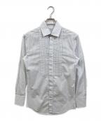 VALENTINOヴァレンティノ）の古着「ストライプシャツ」｜ホワイト×ブルー