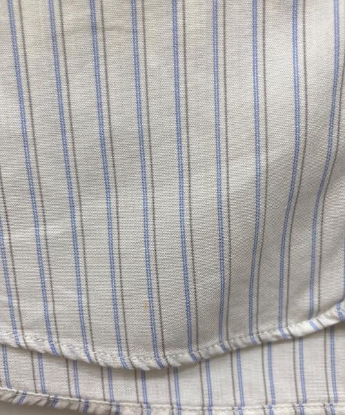 VALENTINO（ヴァレンティノ）VALENTINO (ヴァレンティノ) ストライプシャツ ホワイト×ブルー サイズ:37の古着・服飾アイテム