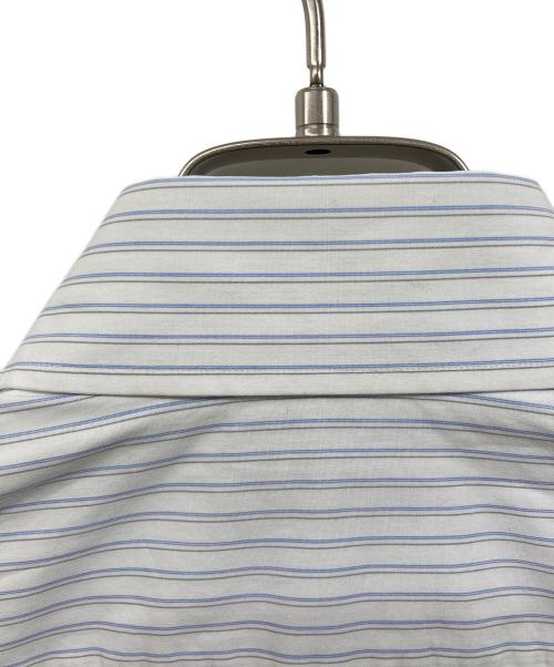 VALENTINO（ヴァレンティノ）VALENTINO (ヴァレンティノ) ストライプシャツ ホワイト×ブルー サイズ:37の古着・服飾アイテム