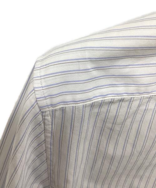 VALENTINO（ヴァレンティノ）VALENTINO (ヴァレンティノ) ストライプシャツ ホワイト×ブルー サイズ:37の古着・服飾アイテム