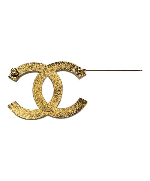 CHANEL（シャネル）CHANEL (シャネル) バイカラー ココマーク ロゴブローチ ピンク×ゴールド サイズ:-の古着・服飾アイテム