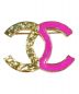 CHANEL（シャネル）の古着「バイカラー ココマーク ロゴブローチ」｜ピンク×ゴールド