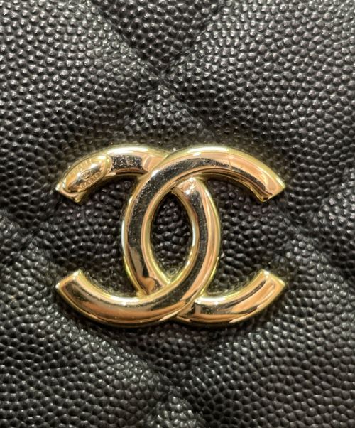 CHANEL（シャネル）CHANEL (シャネル) マトラッセ チェーン トートバッグ ブラック サイズ:38の古着・服飾アイテム