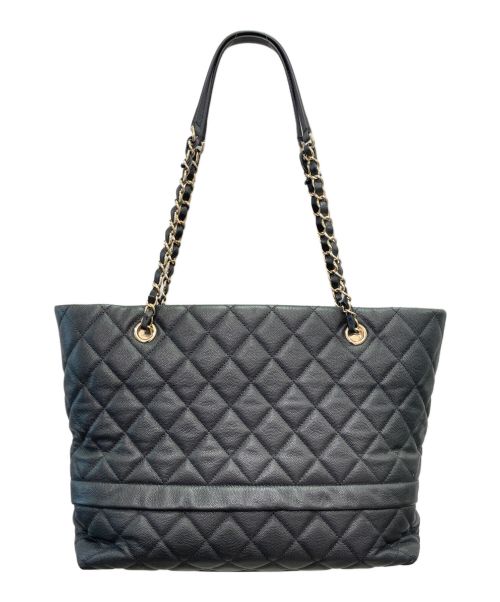 CHANEL（シャネル）CHANEL (シャネル) マトラッセ チェーン トートバッグ ブラック サイズ:38の古着・服飾アイテム