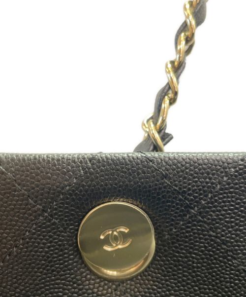 CHANEL（シャネル）CHANEL (シャネル) マトラッセ チェーン トートバッグ ブラック サイズ:38の古着・服飾アイテム