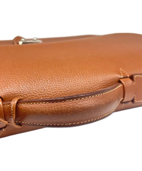 HERMES（エルメス）HERMES (エルメス) サックアデペッシュ 38/シルバー金具/ヴァッシュリエジェ/キャメル/▢J刻印 キャメル サイズ:38の古着・服飾アイテム