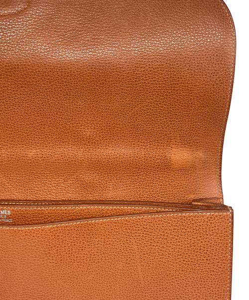 HERMES（エルメス）HERMES (エルメス) サックアデペッシュ 38/シルバー金具/ヴァッシュリエジェ/キャメル/▢J刻印 キャメル サイズ:38の古着・服飾アイテム