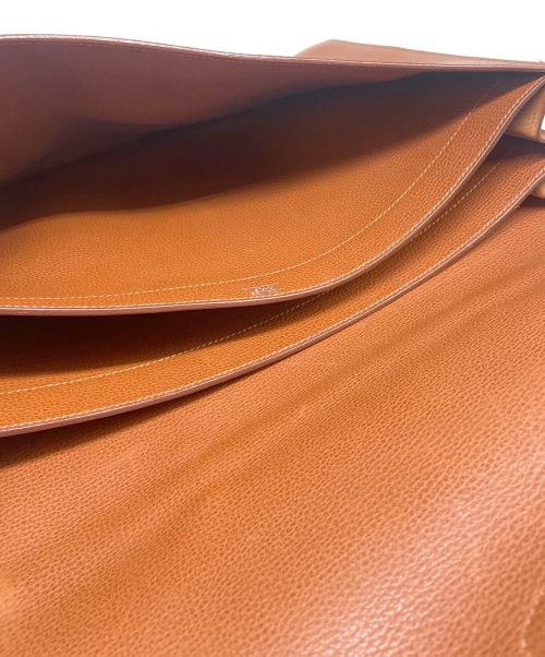 HERMES（エルメス）HERMES (エルメス) サックアデペッシュ 38/シルバー金具/ヴァッシュリエジェ/キャメル/▢J刻印 キャメル サイズ:38の古着・服飾アイテム