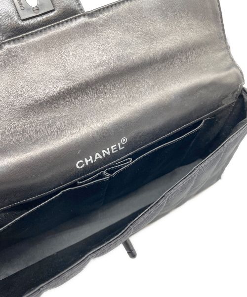 CHANEL（シャネル）CHANEL (シャネル) ニュートラベルライン シングルフラップ チェーンショルダーバッグ ブラック サイズ:26の古着・服飾アイテム