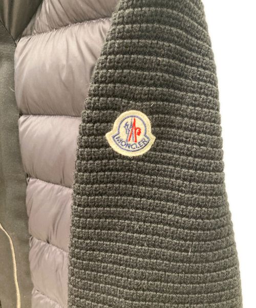 MONCLER（モンクレール）MONCLER (モンクレール) MAGLIONE TRICOT CARDIGAN ダウンジャケット ブラック サイズ:Sの古着・服飾アイテム