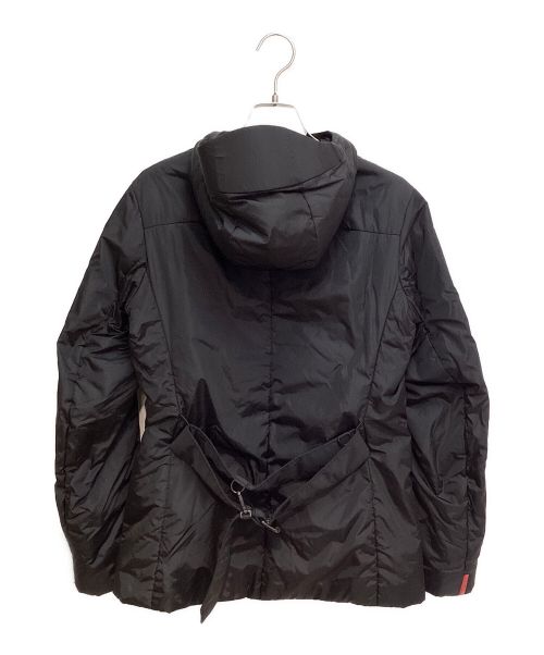 PRADA SPORTS（プラダスポーツ）PRADA SPORTS (プラダスポーツ) Hooded Nylon Down Jacket（フーデッドナイロンダウンジャケット） ブラック サイズ:38の古着・服飾アイテム