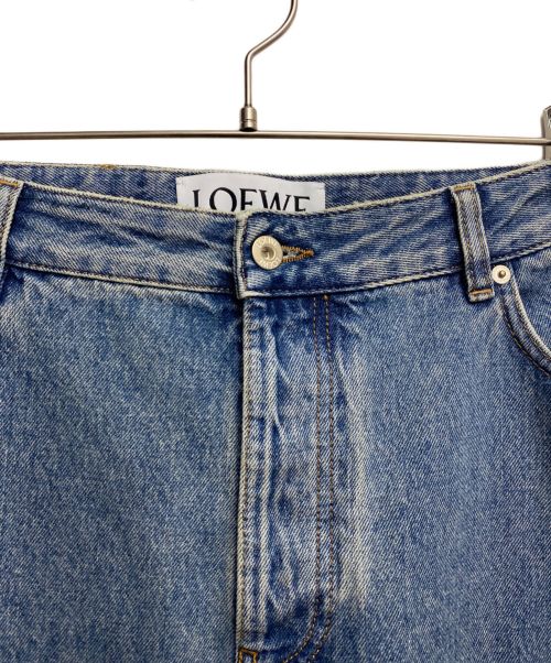 LOEWE（ロエベ）LOEWE (ロエベ) アナグラムワイドパンツ インディゴ サイズ:54の古着・服飾アイテム